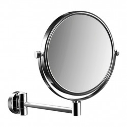 Emco Cosmetic mirrors Pure - Nástenné okrúhle holiace a kozmetické zrkadlo, výškovo nastaviteľné, Ø 200 mm, 3 násobné zväčšovanie, chróm 109400108