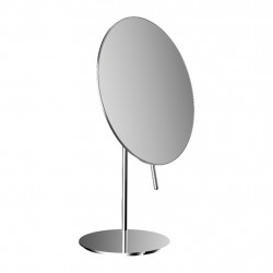 Emco Cosmetic mirrors Pure - Stojace okrúhle holiace a kozmetické zrkadlo, Ø 202 mm, 3 násobné zväčšovanie, chróm 109400112