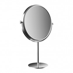 Emco Cosmetic mirrors Pure - Stojace okrúhle holiace a kozmetické zrkadlo, Ø 229 mm, 3 násobné zväčšovanie, chróm 109400118