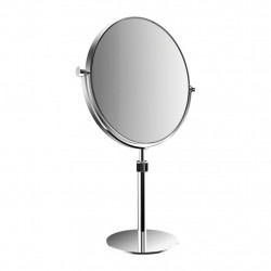 Emco Cosmetic mirrors Pure - Stojace okrúhle holiace a kozmetické zrkadlo, Ø 229 mm, 3 násobné zväčšovanie, chróm 109400120