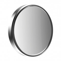 Emco Cosmetic mirrors Pure - Nástenné holiace a kozmetické zrkadlo, nalepovacia verzia, Ø 152 mm, 5 násobné zväčšovanie, chróm 109800126