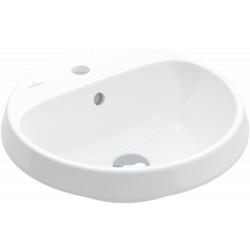 Villeroy & Boch Architectura - Zápustné umývadlo Ø 450 mm, bez prepadu, alpská biela CeramicPlus 5A6546R1