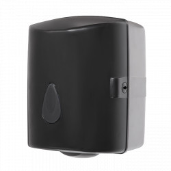 Sanela - Zásobník na papierové utierky v rolách, materiál čierny plast ABS