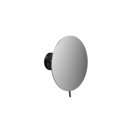 Emco Cosmetic mirrors Round - Nástenne okrúhle kozmetické zrkadlo, Ø200 mm, 3x zväčšenie, čierne 109413338