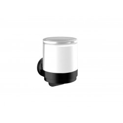 Emco Round - Nástenný dávkovač tekutého mydla, čierna 432113301