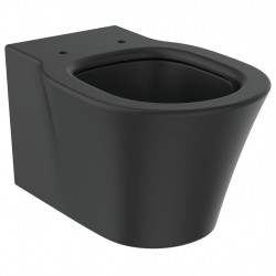 Ideal Standard Connect Air - Závesné WC AQUABLADE, hodvábna čierna E0054V3