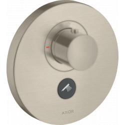 Axor ShowerSelect - Termostat HighFlow pod omietku pre 1 spotrebič a ďalší výtok, kartáčovaný nikel 36726820