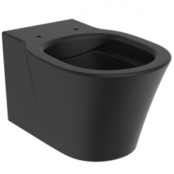 Ideal Standard Connect Air - Závesné WC, RimLS+, hodvábna čierna E2288V3