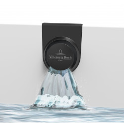 Villeroy Boch - Napúšťanie vody integrované v prepade, 20 l/min, čierna matná UPCON0136-33