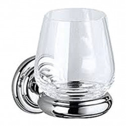Keuco Astor - Držiak na pohárik s pohárikom z krištáľového skla, chróm 02150019000