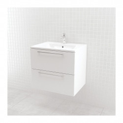 Vima - Umývadlo so skrinkou, 61x55x46cm, biela lesklá, 302.11