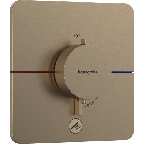 Hansgrohe ShowerSelect Comfort Q - Termostat pod omietku pre 1 spotrebič a ďalší výtok, kartáčovaný bronz 15589140