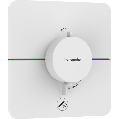 Hansgrohe ShowerSelect Comfort Q - Termostat pod omietku pre 1 spotrebič a ďalší výtok, biela matná 15589700