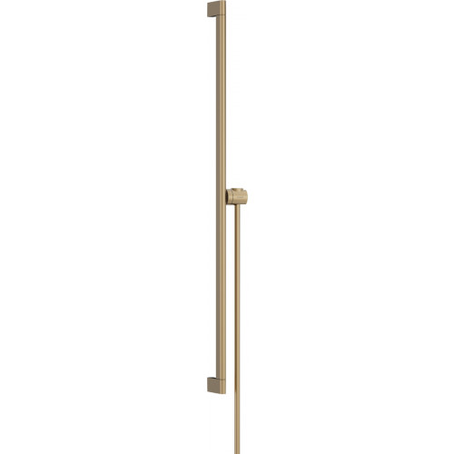 Hansgrohe Unica - Sprchová tyč S Puro 900 mm s ľahko posuvným držiakom a sprchovou hadicou, kartáčovaný bronz 24405140