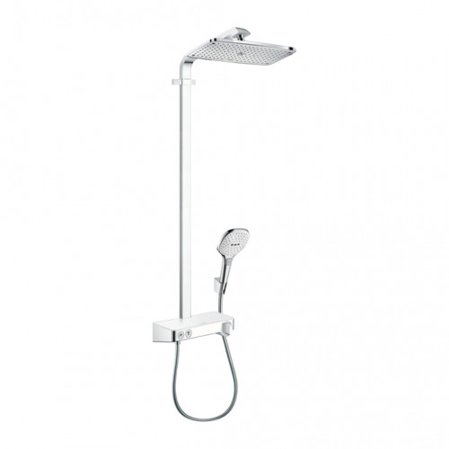 Hansgrohe Raindance E - Showerpipe 360 1jet s termostatom ShowerTablet Select 300, biela/chróm 27288400