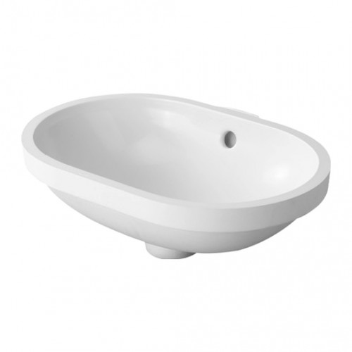Duravit Bathroom_Foster - Vstavané umývadlo, bez plochy pre armatúru, 43 x 28 cm, biele 0336430000