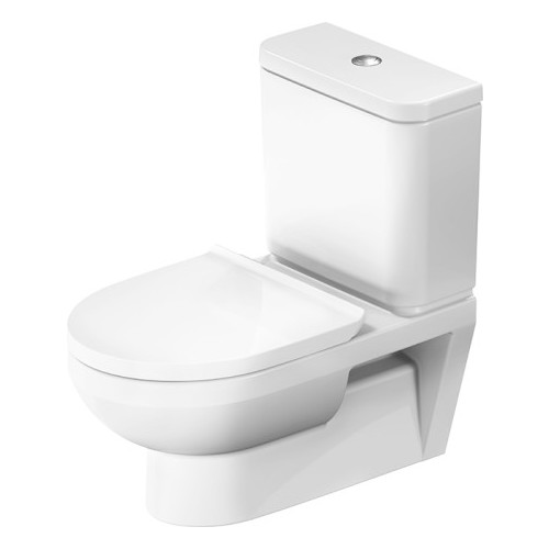 Duravit No.1 - Závesné WC kombi, Rimless, biela 25120900002
