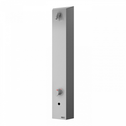Sanela - Nerezový sprchový panel s elektronikou ALS a termostatickým ventilom, 24 V DC