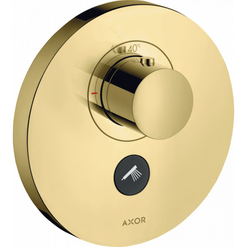 Axor ShowerSelect - Termostat HighFlow pod omietku pre 1 spotrebič a ďalší výtok, leštená mosadz 36726930