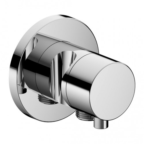 Keuco Ixmo - Trojcestný prepínací ventil s okrúhlou rozetou a s napojením hadice a držiakom sprchy, chróm 59548011201