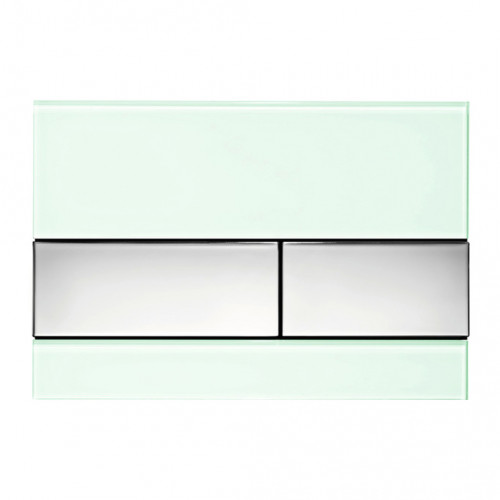 TECEsquare- Ovládacie tlačidlo, sklenené, zelené sklo - chróm 9240805